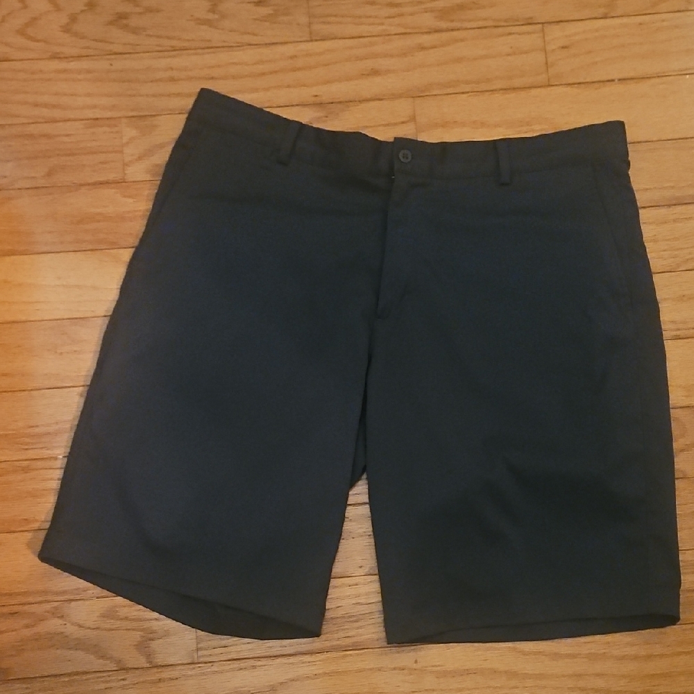 Nike Men's Dark Gray Flat Front Shorts